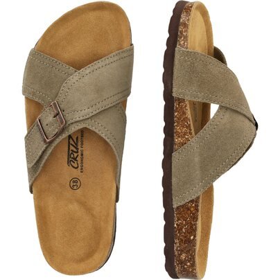 Moteriškos šlepetės CRUZ Tellian W Leather Cork Sandal 