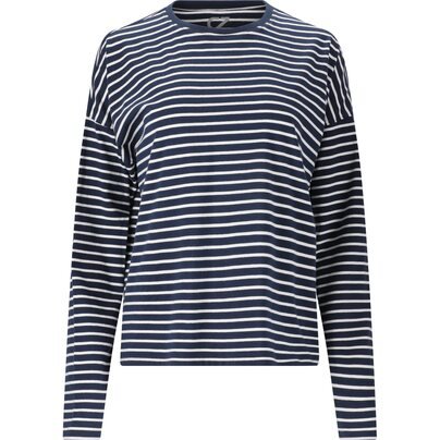Moteriški marškinėliai CRUZ Bellbird W Striped L/S T-Shirt 