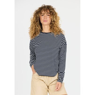 Moteriški marškinėliai CRUZ Bellbird W Striped L/S T-Shirt 