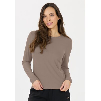 Moteriški marškinėliai ATHLECIA Tinashe W Rib L/S Tee  