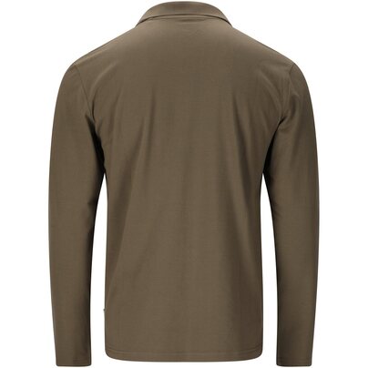 Vyriški polo marškinėliai NOU Harrold M LS Polo Shirt - Smokey Olive  1