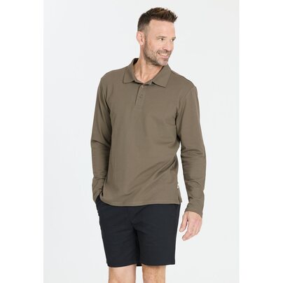 Vyriški polo marškinėliai NOU Harrold M LS Polo Shirt - Smokey Olive  4