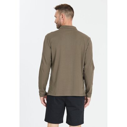 Vyriški polo marškinėliai NOU Harrold M LS Polo Shirt - Smokey Olive  3