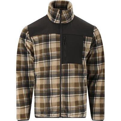 Vyriškas flisinis džemperis WHISTLER Astrali M Checked Fleece Jacket - Teak