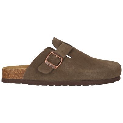Moteriškos šlepetės - NOU Corwin W Leather Cork Clog  1