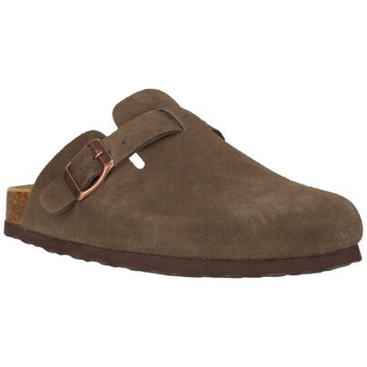 Moteriškos šlepetės - NOU Corwin W Leather Cork Clog 
