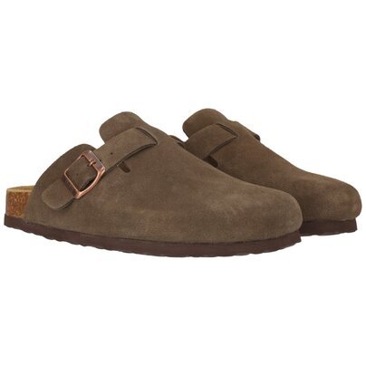 Moteriškos šlepetės - NOU Corwin W Leather Cork Clog  4