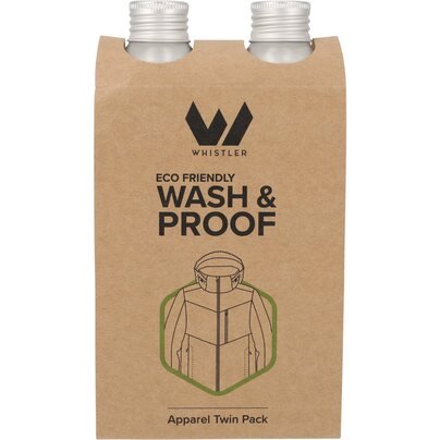 Ekologiškas impregnavimo rinkinys WHISTLER ECO Friendly Wash and Proofer Twin Pack 225ml