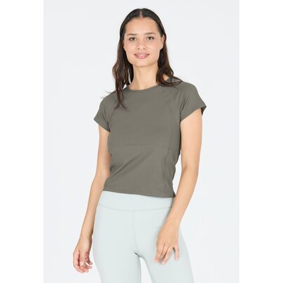 Moteriški marškinėliai ATHLECIA Rosier W S/S Tee - Gunmetal  2