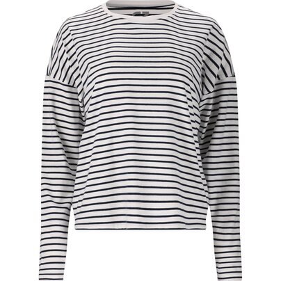 Moteriški marškinėliai CRUZ Bellbird W Striped L/S T-Shirt 