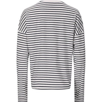 Moteriški marškinėliai CRUZ Bellbird W Striped L/S T-Shirt 