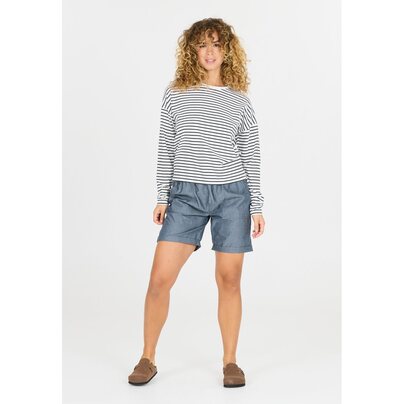 Moteriški marškinėliai CRUZ Bellbird W Striped L/S T-Shirt 