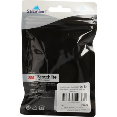 Raištelių su fiksatoriais komplektas ENDURANCE: 3M reflective shoe lace