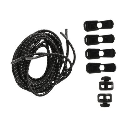 Raištelių su fiksatoriais komplektas ENDURANCE: 3M reflective shoe lace