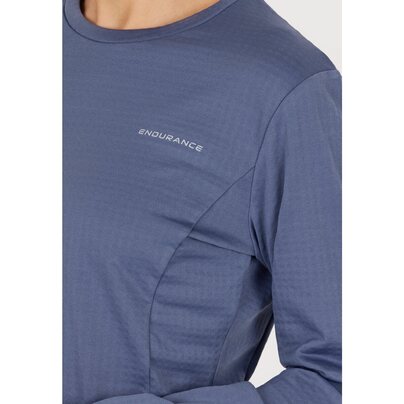 Moteriški marškinėliai  ENDURANCE Leah W Waffle Melange Loose Fit Tee 