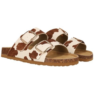 Moteriškos šlepetės - NOU Reina W Leather Cork Sandal  4