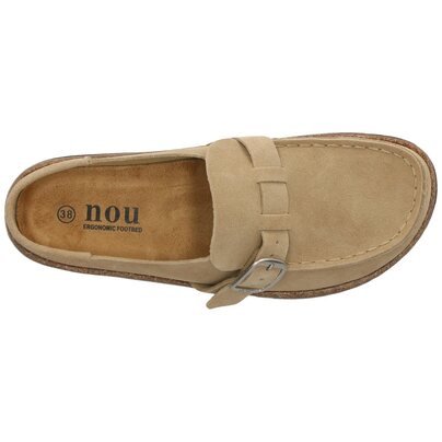 Moteriškos šlepetės - NOU Emilian W Leather Cork MOC V2  3