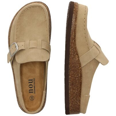 Moteriškos šlepetės - NOU Emilian W Leather Cork MOC V2  2