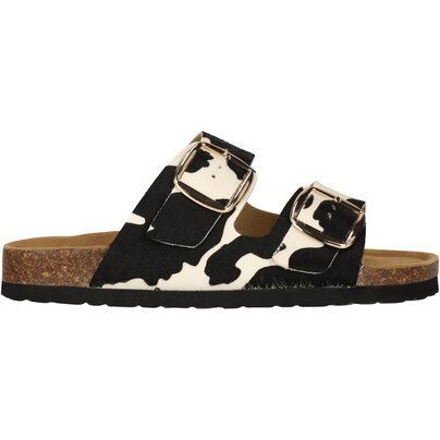 Moteriškos šlepetės - NOU Reina W Leather Cork Sandal  1