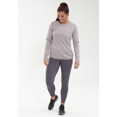 Moteriški marškinėliai ilgomis rankovėmis ENDURANCE: Leah W Waffle Melange Loose Fit Tee 