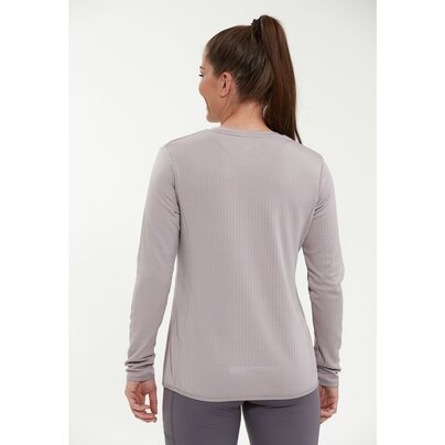 Moteriški marškinėliai ilgomis rankovėmis ENDURANCE: Leah W Waffle Melange Loose Fit Tee 