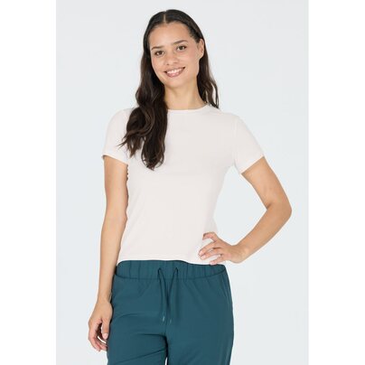 Moteriški marškinėliai ATHLECIA Tinashe W Rib S/S Tee
