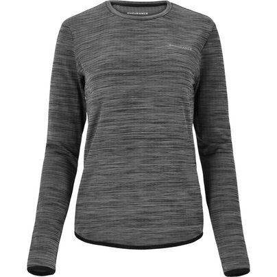 Moteriški marškinėliai ilgomis rankovėmis ENDURANCE Leah W Waffle Melange Loose Fit Tee 