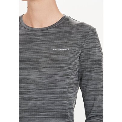 Moteriški marškinėliai ilgomis rankovėmis ENDURANCE Leah W Waffle Melange Loose Fit Tee 